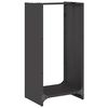 vidaXL Vedstativ svart 40x30x80 cm kaldvalset st&aring;l