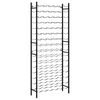 vidaXL Vinstativ for 96 flasker svart jern
