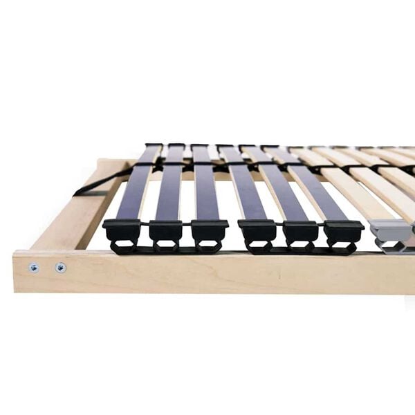 vidaXL Lamelbunn Brun 80 x 190 cm Massiv b&oslash;ketre