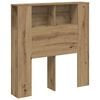 vidaXL Hodegavl med hylle artisan eik 100x18,5x102,5 cm konstruert tre