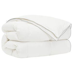 vidaXL Dyne FULDA 135 x 220 cm 4 &aring;rstider 310 GSM 90% Gjess Dun Hvit
