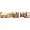 vidaXL Utend&oslash;rs sofa-sett 7 pcs Naturlig Solid akasietre