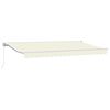 vidaXL Markiseramme Krem 350 x 200 cm Polyester med PU-belegg