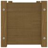 vidaXL Plantekasser 2 stk honningbrun 60x31x31 cm heltre furu