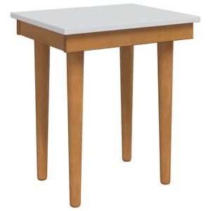 vidaxl Sminkebordstol FAUSKE Hvit 40 x 33 x 45 cm Heltre furu