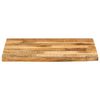 vidaXL Bordplate 40x40x3,8 cm naturlig kant grovt heltre mangotre