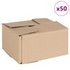 vidaXL Sammenleggbar boks 50 pcs Naturlig 20 x 15 x 10 cm Papp