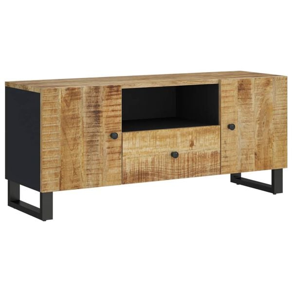 vidaXL TV-benk 105x33,5x46 cm heltre mango og konstruert tre