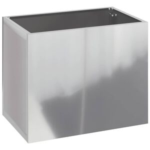 vidaXL Hageblomsterpotte Galvanisert St&aring;l 50 x 32 x 40 cm