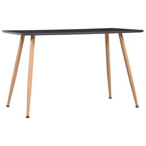 vidaXL Spisebord gr&aring; og eik 120x60x74 cm MDF