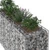 vidaXL Gabion hevet seng s&oslash;lv 170 x 50 x 80 cm Galvanisert St&aring;l