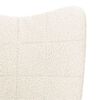 vidaXL lenestol Krem 62 x 67 x 95,5 cm Sherpa-stoff