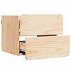 vidaXL Nattbord med skuff 2 pcs Naturlig 39 x 34 x 33 cm Heltre furu