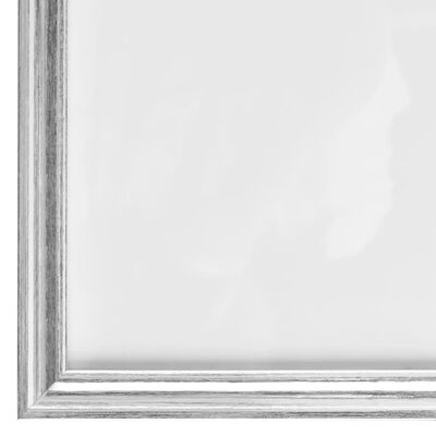 vidaXL Fotorammekollasj for vegg eller bord 5 stk sølv 10x15 cm MDF