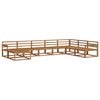 vidaXL Utend&oslash;rs sofa-sett 8 pcs Naturlig Solid akasietre