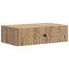 vidaXL Vegghengt Sidebord Artisan eik 59 x 34,5 x 17 cm Konstruert tre