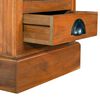vidaXL Kommode 5 skuffer 35x30x60 cm heltre teak