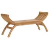 vidaXL Hagebenk 2 -Seater 126 cm Massivt Teaktre Naturlig
