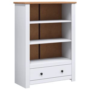 vidaXL Bokhylle hvit 80x35x110 cm heltre furu Panama Range