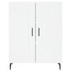 vidaXL Highboard hvit 69,5x34x180 cm konstruert tre