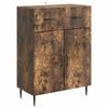 vidaXL Serviesskap R&oslash;kt Eik 66 x 34,5 x 89,5 cm Konstruert tre
