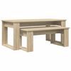 vidaXL Kaffebord Sett 2 stk. Sonoma eik 100 x 50 x 42 cm