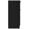 vidaXL Sidebord svart 60x30x70 cm konstruert tre