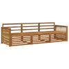 vidaXL Utend&oslash;rs sofa-sett 3 pcs Naturlig Solid akasietre