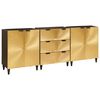 vidaXL Sidebord Sett 3 stk. 180 x 33 x 75 cm Massiv mango tre