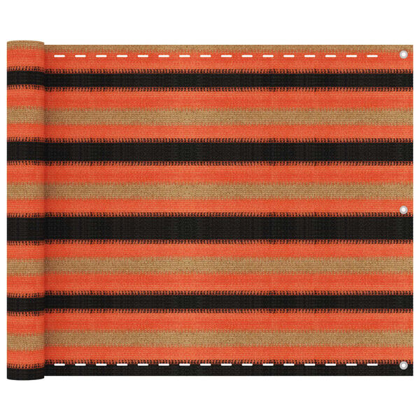 vidaXL Balkongskjerm flerfarget 75x500 cm HDPE