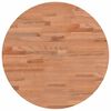 vidaXL Bordplate &Oslash;50x2,5 cm rund heltre b&oslash;ketre