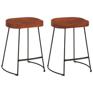 vidaXL Gavin-barkrakker 2 stk 45x38x53 cm heltre mango