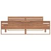 vidaXL Sengeramme heltre teak 180x200 cm