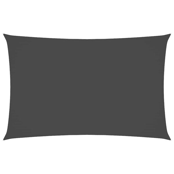 vidaXL Solseil oxfordstoff rektangul&aelig;r 2x5 m antrasitt