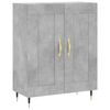 vidaXL Highboard betonggrå 69,5x34x180 cm konstruert tre