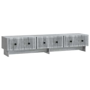 vidaXL TV-skap med skuff Gr&aring; sonoma 147 x 34,5 x 30 cm Konstruert tre