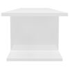 vidaXL Vegghengt TV-benk høyglans hvit 103x30x26,5 cm