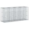 vidaXL Gabion hevet seng 170 x 50 x 80 cm Galvanisert st&aring;l S&oslash;lv