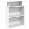 vidaXL Resepsjonsdisk hvit 100x40x104 cm konstruert tre