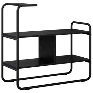 vidaXL Konsollbord Svart eik 80 x 35 x 75 cm Konstruert tre