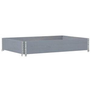vidaXL Plantekasse gr&aring; 120x80 cm heltre furu