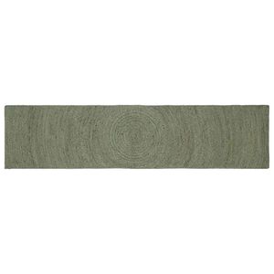 vidaXL Omr&aring;detepper Olivengr&oslash;nn 60 x 200 cm Jute