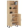 vidaXL Highboard sonoma eik 69,5x34x180 cm konstruert tre