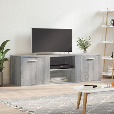 vidaXL TV-benk grå sonoma 120x34x37 cm sponplate