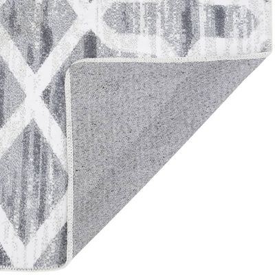 vidaXL Teppeløper trykk vaskbar og sammenleggbar 60x200 cm polyester