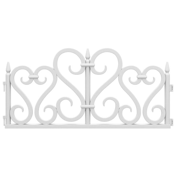 vidaXL Plenkanter 17 stk hvit 10 m PP