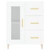 vidaXL Highboard hvit 69,5x34x180 cm konstruert tre