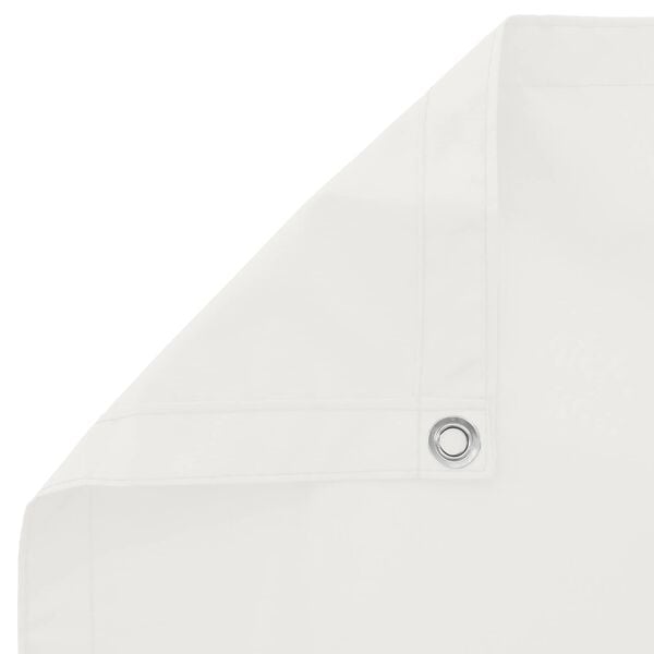 vidaXL Balkong Skjerm Hvit 110 x 700 cm Oxford Stoff