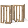 vidaXL Folding Pet Fence 4 pcs Artisan Eik 201 x 38 x 90 cm