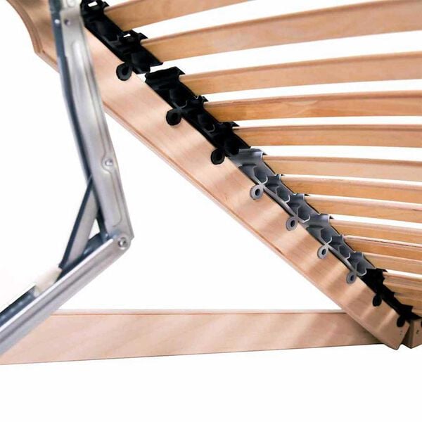 vidaXL Lamelbunn Brun 80 x 190 cm Massiv b&oslash;ketre